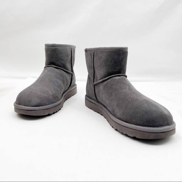 UGG Classic Mini Side Logo Ankle Suede Boots 1122558- Color Shade - Picture 7 of 13